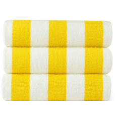 Pool Towel -Yellow/White